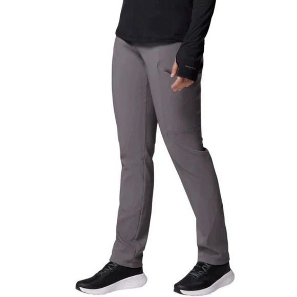 Columbia Women's Omni Shade Fleece Lined Pant Straight Leg M Gray - Picture 2 of 16